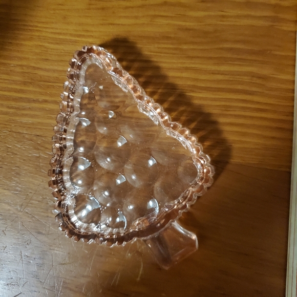 🌿2/$20 Set of 4 Bohemia Glass tree trinket dishes - Picture 6 of 11